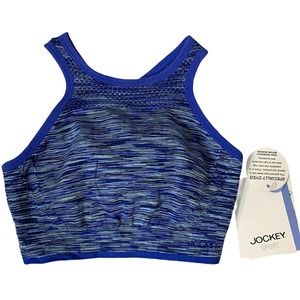 New Jockey Sport Sports Bra Dazzling Blue‎ Small